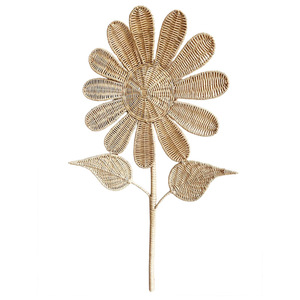Adorno de pared de girasol de ratán tejido a mano para decoración del hogar, sala de estar, dormitorio - Product Image 5