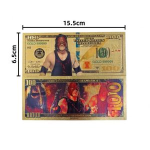 Lote Mixto <span class=keywords><strong>de</strong></span> Billetes <span class=keywords><strong>de</strong></span> Colección <span class=keywords><strong>de</strong></span> Jugadores <span class=keywords><strong>de</strong></span> Lucha Libre y Estrellas, Chapados en <span class=keywords><strong>Oro</strong></span>, <span class=keywords><strong>de</strong></span> Doble Cara, Material PET, para Aficionados - Product Image 5