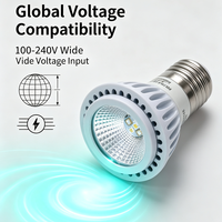 Ampoule LED UVB pour reptiles Petpetzone OEM, lumière pour vivarium 3W 5.0/10.0/15.0 UVB, écologique, 110-240V GU10 E26