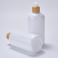 Conteneur cosmétique rond recyclable et durable en PET de 500 ml, 40 g, avec bouchon à vis, emballage pour soins de la peau, bouteille en plastique PET pour liquides