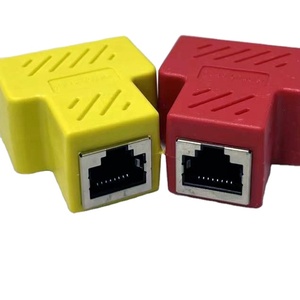 KAICAP RJ45 1 ตัวเมียถึง 2 ตัวเมียอะแดปเตอร์เครือข่ายรูปตัว T แบบพาสซีฟ - Product Image 2