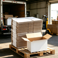 Boîtes d'emballage robustes en carton ondulé 5 plis, doublées d'éponge, personnalisables, recyclables, marron, pour expédition