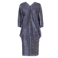 Robe pour femmes grandes tailles, col en V, manches chauve-souris, robe midi plissée, robe décontractée ample enveloppante aux hanches, vêtements pour femmes