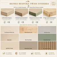 Lit plateforme Tatami en chêne biologique alpin suisse sur mesure avec armoire intégrée pour villa de montagne