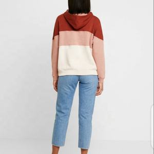 Heavyweight 100% Fleece Oversized Pullover Hoodie para mujer Casual Rayas Patrón Invierno Adultos Tallas grandes Sudadera con capucha - Product Image 6