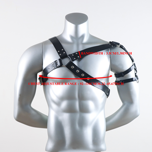 Harnais de bondage pour homme, ceinture d'épée, lingerie de poitrine gothique, gilet en cuir, harnais corporel, sangle BDSM sexy, accessoires érotiques - Product Image 5
