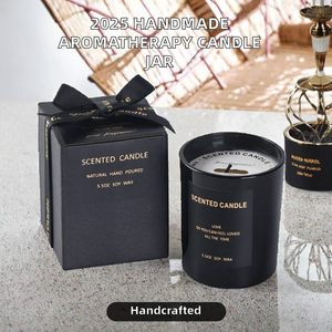 2025 Aromatherapy Scented Candle Modern Handmade Soy <b>Wax</b> Glass Jar Environment-Friendly Smokeless Thanksgiving Holiday Christmas - Product Image 2