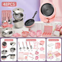 Wholesale Indoor Home Play DIY Real Mini Cook Kitchenware Play Kitchen Toys Kitchen Cooking Set Pretend Play for Kids