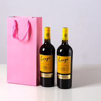 Sac à vin en papier kraft réutilisable, nouveau design, prix bas, vente flash
