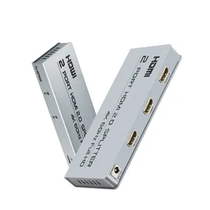 FJ-SP102 Fjgear 2端口HDMI 2.0分离器4K 60hz全高清1进2出迷你铁壳60Hz