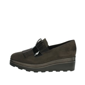 Mocassini Casual da donna MM854827 appartamenti mocassino marrone con soletta in vera pelle a punta chiusa morbida e traspirante leggera - Product Image 1