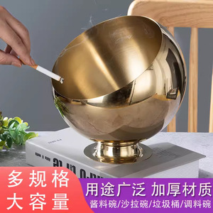 Multi-functional Slanted Bowl Stainless Steel <b>Mirror</b> Finish For Ashtray Restaurant Use - Product Image 5