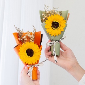 Mini Ramo de Girasoles Eternos como Regalo de Cumpleaños y Boda, Decoración del Hogar, Regalo de San Valentín - Product Image 1