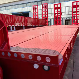 Semi-remorque surbaissée haute résistance à 6 essieux, capacité de transport de 60, 80, 100 tonnes, pour le transport de marchandises - Product Image 4