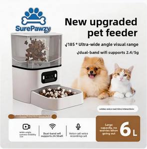 Comedero Inteligente Automático <span class=keywords><strong>para</strong></span> Mascotas con Gran Capacidad de 6L, Control por WiFi 2.4G 5G a través de la App Tuya, Cámara Ajustable y Láser, con Alerta de <span class=keywords><strong>Comida</strong></span> Baja - Product Image 5