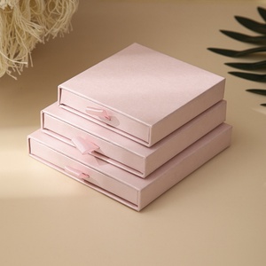 Custom logo Handmade Jewelry Packaging Boxes Eco Friendly Luxury <b>Drawer</b> <b>Small</b> Paper Gift Jewellery Jewelry Packaging Box 8x8x1.7 - Product Image 2
