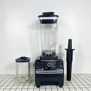 2 in 1 elektrikli blender ile küçük fincan 2.5L ab İngiltere 220V 3000W 4500W 2 in 1 SC-1589 gümüş Crest Blender