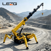Grue araignée à flèche articulée 5 tonnes 9 tonnes, portée de levage flexible pour travaux d'entretien d'atelier