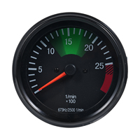 Pengukur Tachometer 12V 3.75 Inci 0-2500RPM/Menit Tachometer 637HZ Pengganti Pengukur Tachometer Mobil Sepeda Motor