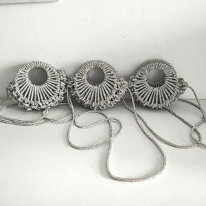 लक्जरी डिजाइनर राइनस्टोन खोखले हाथ से बुने हुए बैग के साथ बुना हुआ बैग हैंडबैग हैंडबैग हैंडबैग हैंडबैग हैंडबैग - Product Image 4