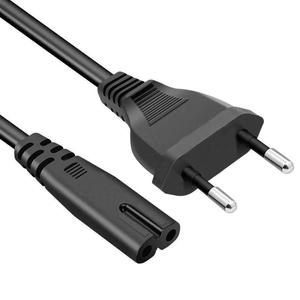 Cable de alimentación CA IEC C15 2x0.5 mm² con núcleo de cobre plano para uso en Europa - Product Image 1