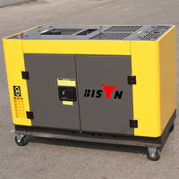 BISON CHINA 12000T 10kVA Kipor 2-Zylinder 4-Takt Einphasiger Luftgekühlter Geräuscharmer Dieselgenerator mit Autostart 50/60Hz