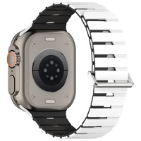 Correa de Reloj de Silicona al por Mayor para Apple Watch Ultra 49mm SE44mm Series 10/11 46mm, Correa Deportiva Magnética de Doble Color
