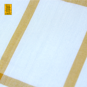 Stock de haute qualité 60% rayonne 40% <span class=keywords><strong>viscose</strong></span> mélange blanc jaune tissu à carreaux pour dame robe jupe fil teint tissu à carreaux - Product Image 5