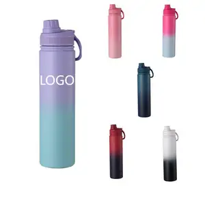 CUPPARK BPA Free Travel Wide Mouth School Sports Stainless Steel Vacuum Insulated Sport Water Bottle With Lid