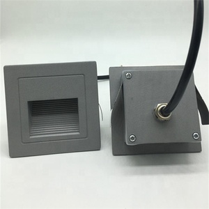 86*86mm 3 W gris blanco y negro color IP65 al aire libre cálido luz empotrada de paso led luz de pared - Product Image 2