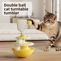 Jouet tournant pour chat, style tumbler, en PP, pour l'auto-amusement et la lutte contre l'ennui, gadget ultime pour chat, jouet éducatif pour animaux de compagnie