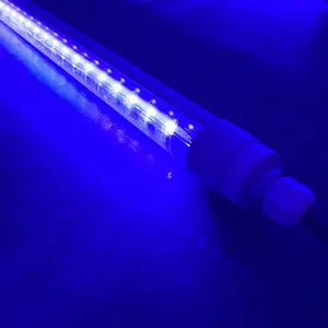 Tubo de luz de led colorido, 4ft 18w led integrado t5 t8 azul