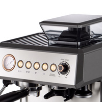 Machine à café expresso tout-en-un 1350W, cafetière pour la maison, latte, cappuccino, machine à café expresso semi-automatique