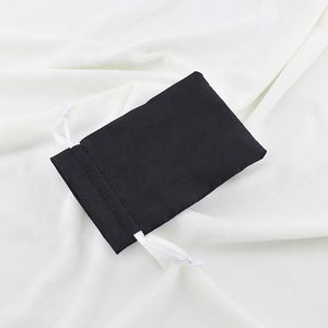 Emballage personnalisé, sac à poussière en satin noir de luxe pour bijoux, sac à main - Product Image 2