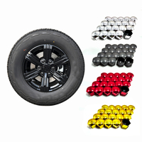 Vente en gros d'écrous de roue en alliage pour voiture Bouchon anti-poussière en plastique ABS 17mm 19mm 21mm Convient pour Tesla Land Rover Toyota Buick (Gris)