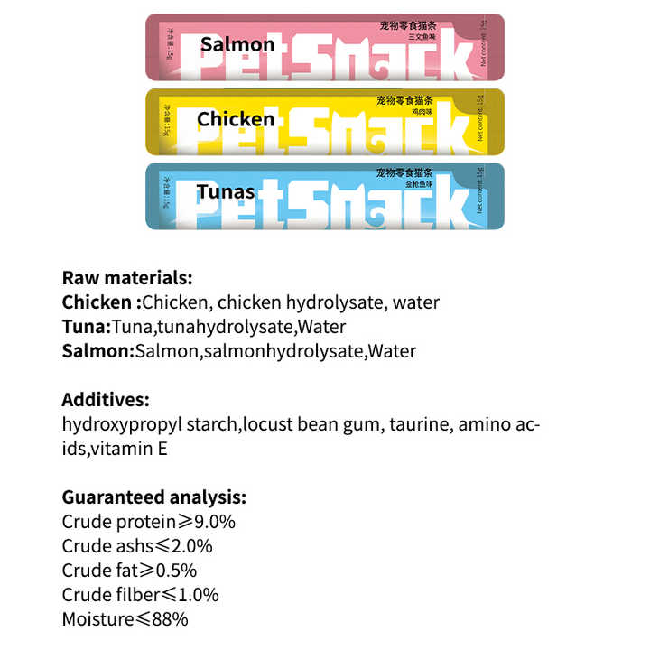 Wholesale Cat Wet Food Cat Treats Fresh Meat Creamy Snacks Multitaste