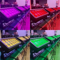 Projecteur LED Par extérieur RGBWA Wash Light 18*20W 4-en-1 IP65 Contrôle DMX512 Angle de lentille 45° pour DJ, Mariage, Scène, Mur de ville