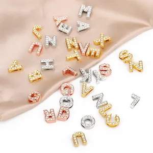 Custom Mirror Polished Letters Digits Charms Jewelry Findings and Components Stainless Steel Jewelry Accessories for DIY