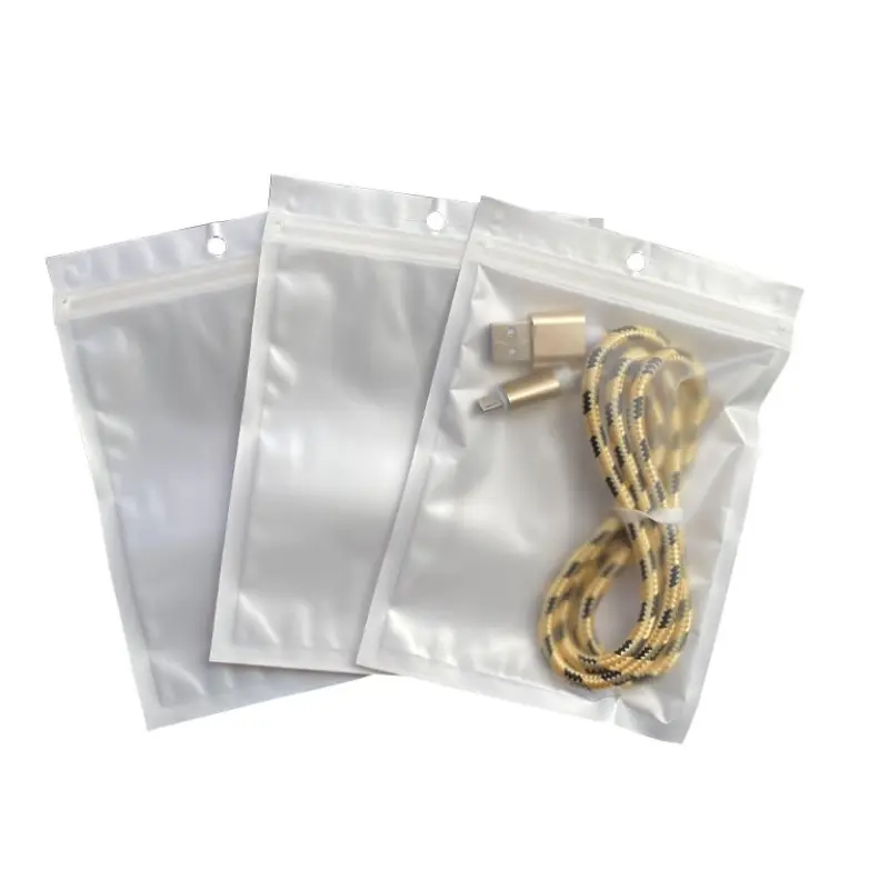 White Clear Self Seal Reiß verschluss Kunststoff Einzelhandel verpackung Verpackung Poly Bag,Ziplock Zip Lock Bag Package mit Auf hänge loch