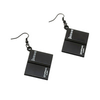 Accessoires de bijouterie, carnet noir, Death Notes, pendentif L, boucles d'oreilles d'anime