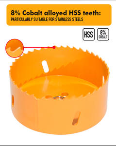 M14 6MM -150MM真空ろう金属穴オープナーHSSソーカッター掘削ドリルビットアングルグラインダー用 - Product Image 5