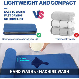 Serviette de sport de voyage <span class=keywords><strong>en</strong></span> microfibre tissée à séchage rapide avec logo personnalisé, couleur et taille personnalisables, impression personnalisée, cadeaux promotionnels - Product Image 2