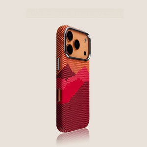 Étui de téléphone magnétique MQ Skin Feel, motif montagne et rivière, coque de protection antichoc compatible avec IOS 17 <span class=keywords><strong>Pro</strong></span> <span class=keywords><strong>Max</strong></span> - Product Image 1