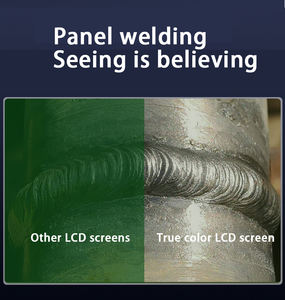 Masker Las flip penggelapan otomatis, pengganti depan, perisai las wajah penuh bersinar, helm las - Product Image 4