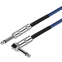 Colorful Blue Patch Electric Guitar Cable Low Noise Oxygen-free Copper Core Custom Length Fast Shipping