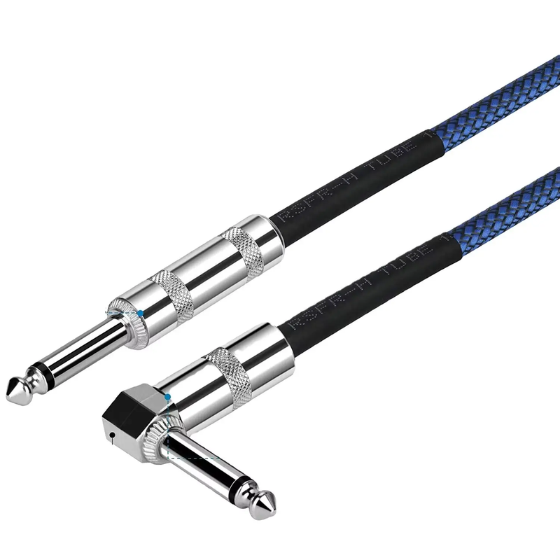 Colorful Blue Patch Electric Guitar Cable