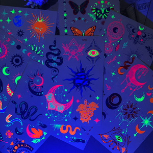 สติกเกอร์สัก<span class=keywords><strong>ลาย</strong></span>เรืองแสง<span class=keywords><strong>ลาย</strong></span>ดาว พระจันทร์ <span class=keywords><strong>งู</strong></span> <span class=keywords><strong>ผีเสื้อ</strong></span> สำหรับติดหน้าและตัว ใช้ชั่วคราว เหมาะสำหรับงานปาร์ตี้ ตัวอย่างฟรี - Product Image 5