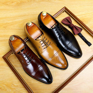 Zapatos Oxford de Cuero Genuino para Hombre, Formales de Negocios, con Punta Reforzada, Suela Suave, Estilo Británico para Boda, Hechos a Medida - Product Image 3