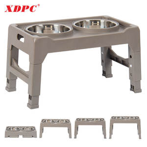 Suporte elevado XDPC para tigelas de água para comida de cachorro grande Suporte ajustável 4 Alturas - Product Image 5