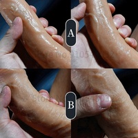 Nouvel Arrivage Godemichet Sensation Peau Réelle, Réaliste en Silicone Liquide Grande Taille Creux à Lanière pour Hommes, Femmes et Couples Lesbiens